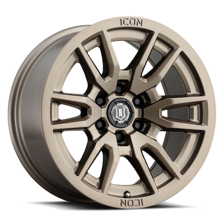 Icon Vehicle Dynamics ICON ALLOYS VECTOR 6 BRONZE - 17 X 8.5 / 6 X 5.5 / 0MM / 4.75" BS 2417858347BR